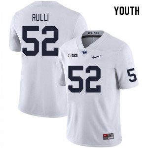 Youth Dominic Rulli White Penn State Nittany Lions #52 College Football 2024 Jersey 722301-370