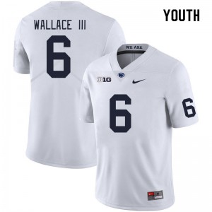 Youth Harrison Wallace III White Penn State Nittany Lions #6 College Football Game Jersey 257705-851