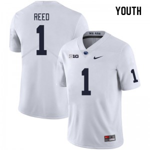 Youth Jaylen Reed White Penn State Nittany Lions #1 College Football Limited Jersey 294487-820