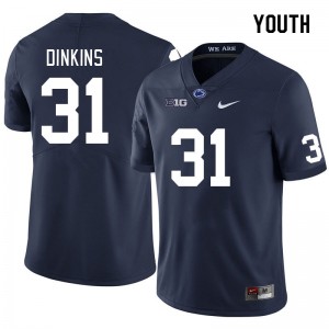 Youth Kolin Dinkins Navy Penn State Nittany Lions #31 College Football Alumni Jersey 124987-195
