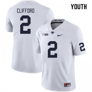 Youth Liam Clifford White Penn State Nittany Lions #2 College Football Official Jersey 974870-110