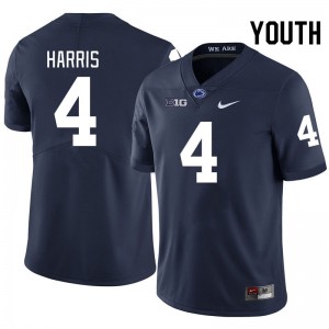 Youth A.J. Harris Navy Penn State Nittany Lions #4 College Football University Jersey 150232-534
