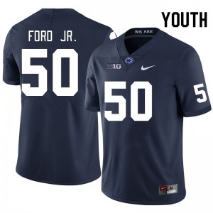 Youth Alonzo Ford Jr. Navy Penn State Nittany Lions #50 College Football 2024 Jersey 108688-950