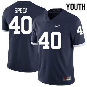 Youth Anthony Speca Retro Penn State Nittany Lions #40 College Football High School Jersey 743156-782