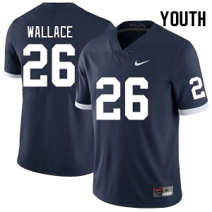 Youth Cam Wallace Retro Penn State Nittany Lions #26 College Football Replica Jersey 236351-943