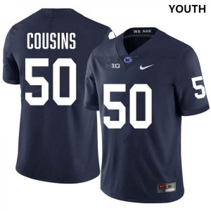 Youth Cooper Cousins Navy Penn State Nittany Lions #50 College Football Stitched Jersey 616710-942