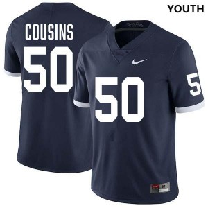 Youth Cooper Cousins Retro Navy Penn State Nittany Lions #50 College Football Stitched Jersey 520977-903
