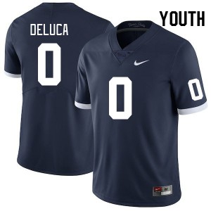 Youth Dominic DeLuca Retro Penn State Nittany Lions #0 College Football Replica Jersey 649001-641