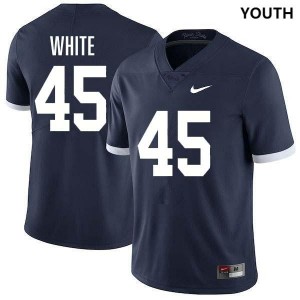Youth Enai White Retro Navy Penn State Nittany Lions #45 College Football Stitched Jersey 550916-469