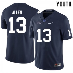Youth Kaytron Allen Navy Penn State Nittany Lions #13 College Football Replica Jersey 974519-629