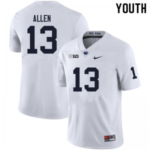 Youth Kaytron Allen White Penn State Nittany Lions #13 College Football Stitched Jersey 826572-699