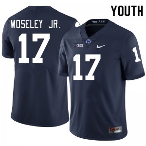 Youth Kenny Woseley Jr. Navy Penn State Nittany Lions #17 College Football NCAA Jersey 870678-714