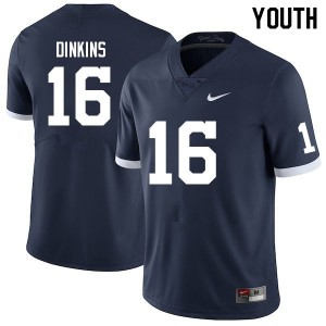 Youth Khalil Dinkins Retro Penn State Nittany Lions #16 College Football Player Jersey 876669-475