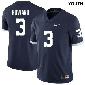 Youth Koby Howard Retro Navy Penn State Nittany Lions #3 College Football Stitched Jersey 815472-603