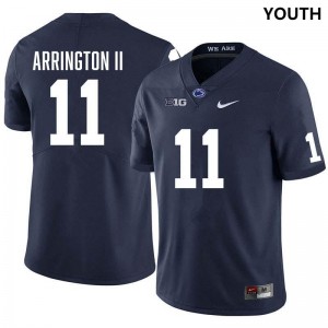 Youth LaVar Arrington II Navy Penn State Nittany Lions #11 College Football Stitched Jersey 475536-620
