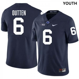 Youth Matt Outten Navy Penn State Nittany Lions #6 College Football Stitched Jersey 903125-926