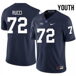 Youth Nolan Rucci Navy Penn State Nittany Lions #72 College Football Stitched Jersey 680745-860