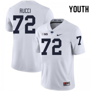 Youth Nolan Rucci White Penn State Nittany Lions #72 College Football University Jersey 520292-907
