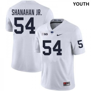 Youth TJ Shanahan Jr. White Penn State Nittany Lions #54 College Football Stitched Jersey 381619-114
