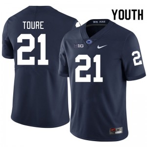 Youth Vaboue Toure Navy Penn State Nittany Lions #21 College Football High School Jersey 700525-577