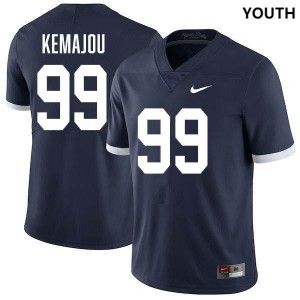 Youth Yvan Kemajou Retro Navy Penn State Nittany Lions #99 College Football Stitched Jersey 418165-233
