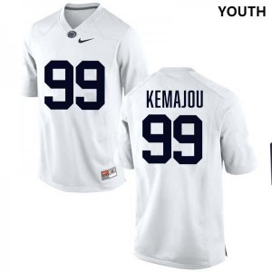 Youth Yvan Kemajou White Penn State Nittany Lions #99 College Football Stitched Jersey 855697-117