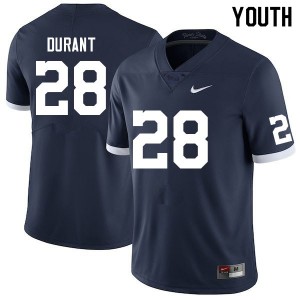 Youth Zane Durant Retro Penn State Nittany Lions #28 College Football University Jersey 471390-692