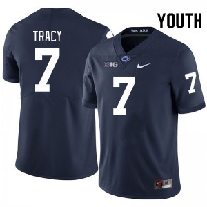 Youth Zion Tracy Navy Penn State Nittany Lions #7 College Football NCAA Jersey 323328-568