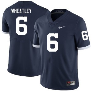 Men's Zakee Wheatley Retro Penn State Nittany Lions #6 College Football Replica Jersey 435118-143