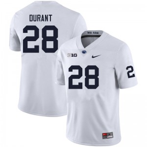 Men Zane Durant White Penn State Nittany Lions #28 College Football Limited Jersey 963974-642