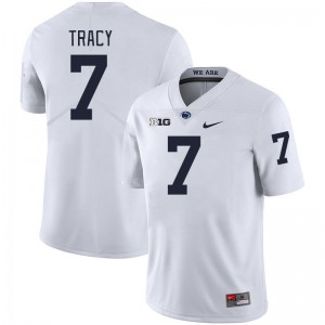 Men Zion Tracy White Penn State Nittany Lions #7 College Football Alumni Jersey 760888-114