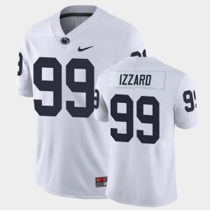 Men's Coziah Izzard White Penn State Nittany Lions #99 Limited College Football Jersey 455166-547
