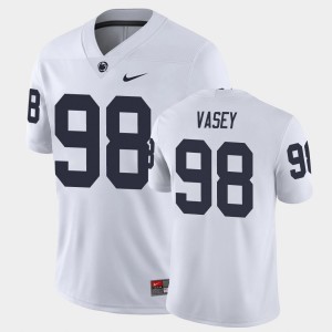Men's Dan Vasey White Penn State Nittany Lions #98 College Football Game Jersey 856199-318