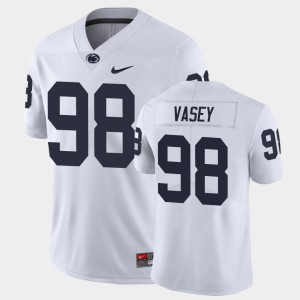 Men's Dan Vasey White Penn State Nittany Lions #98 Limited College Football Jersey 508366-465