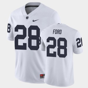 Men's Devyn Ford White Penn State Nittany Lions #28 College Football Game Jersey 141593-606