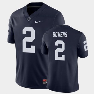Men's Micah Bowens Navy Penn State Nittany Lions #2 College Football Game Jersey 921809-506