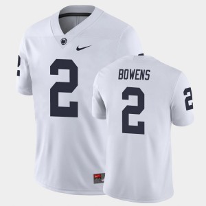 Men's Micah Bowens White Penn State Nittany Lions #2 College Football Game Jersey 631098-545