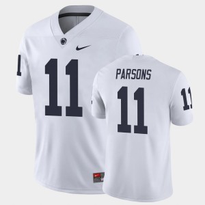 Men's Micah Parsons White Penn State Nittany Lions #11 Game College Football Jersey 783067-866