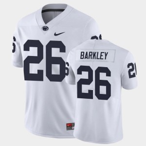 Men's Saquon Barkley White Penn State Nittany Lions #26 Football Jersey 116504-825