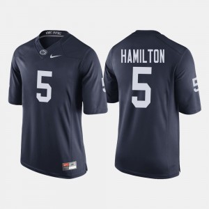 Men's DaeSean Hamilton Navy Penn State Nittany Lions #5 College Football Jersey 314426-261
