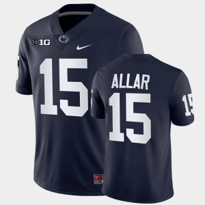 Men's Drew Allar Navy Penn State Nittany Lions #15 College Football Game Jersey 497910-560