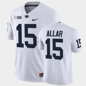 Men's Drew Allar White Penn State Nittany Lions #15 College Football Limited Jersey 481011-335