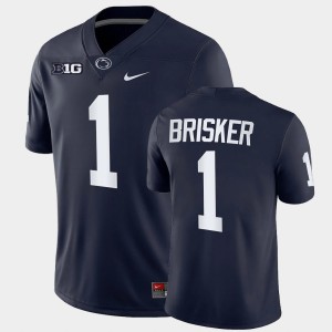 Men's Jaquan Brisker Navy Penn State Nittany Lions #1 College Football Game Jersey 718166-227