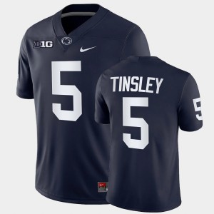 Men's Mitchell Tinsley Navy Penn State Nittany Lions #5 College Football Game Jersey 594210-983