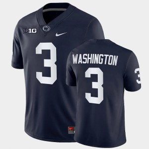 Men's Parker Washington Navy Penn State Nittany Lions #3 College Football Game Jersey 110634-983