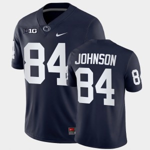 Men's Theo Johnson Navy Penn State Nittany Lions #84 College Football Game Jersey 473816-173