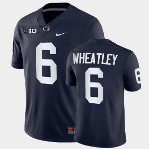 Men's Zakee Wheatley Navy Penn State Nittany Lions #6 College Football Game Jersey 996377-634