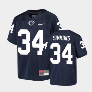 Youth Shane Simmons Navy Penn State Nittany Lions #34 Alumni Jersey 214894-200